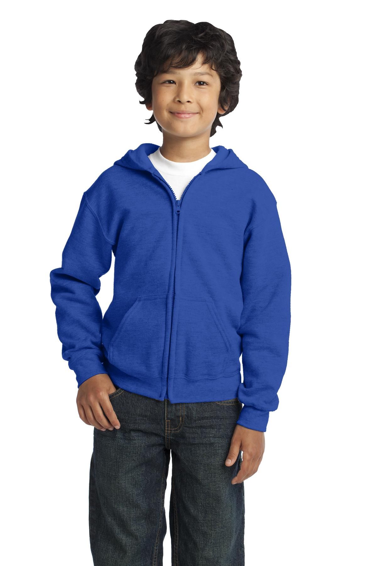 Gildan ® Youth Heavy Blend Full-Zip Hooded Sweatshirt
