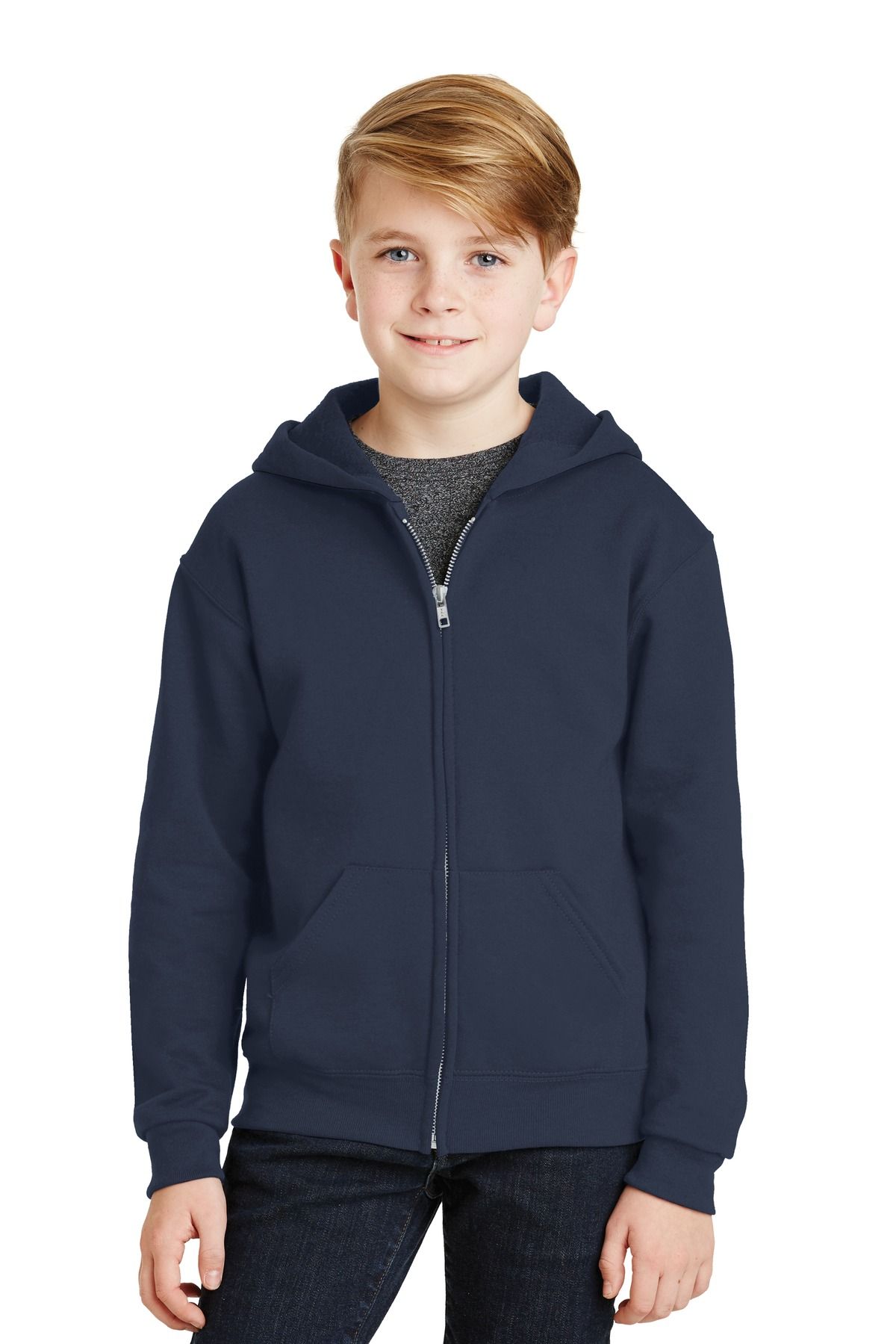 Jerzees ® - Youth NuBlend ® Full-Zip Hooded Sweatshirt
