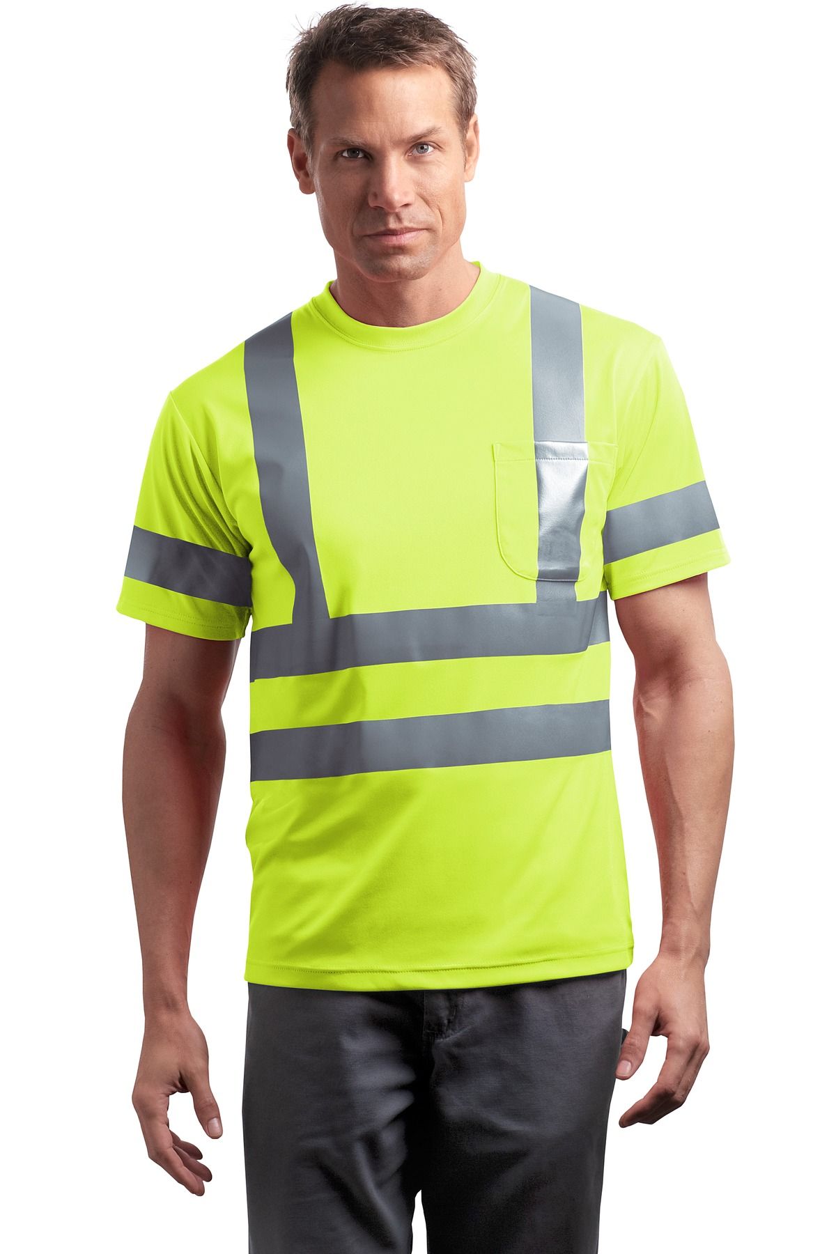 CornerStone ® - ANSI 107 Class 3 Short Sleeve Snag-Resistant Reflective T-Shirt