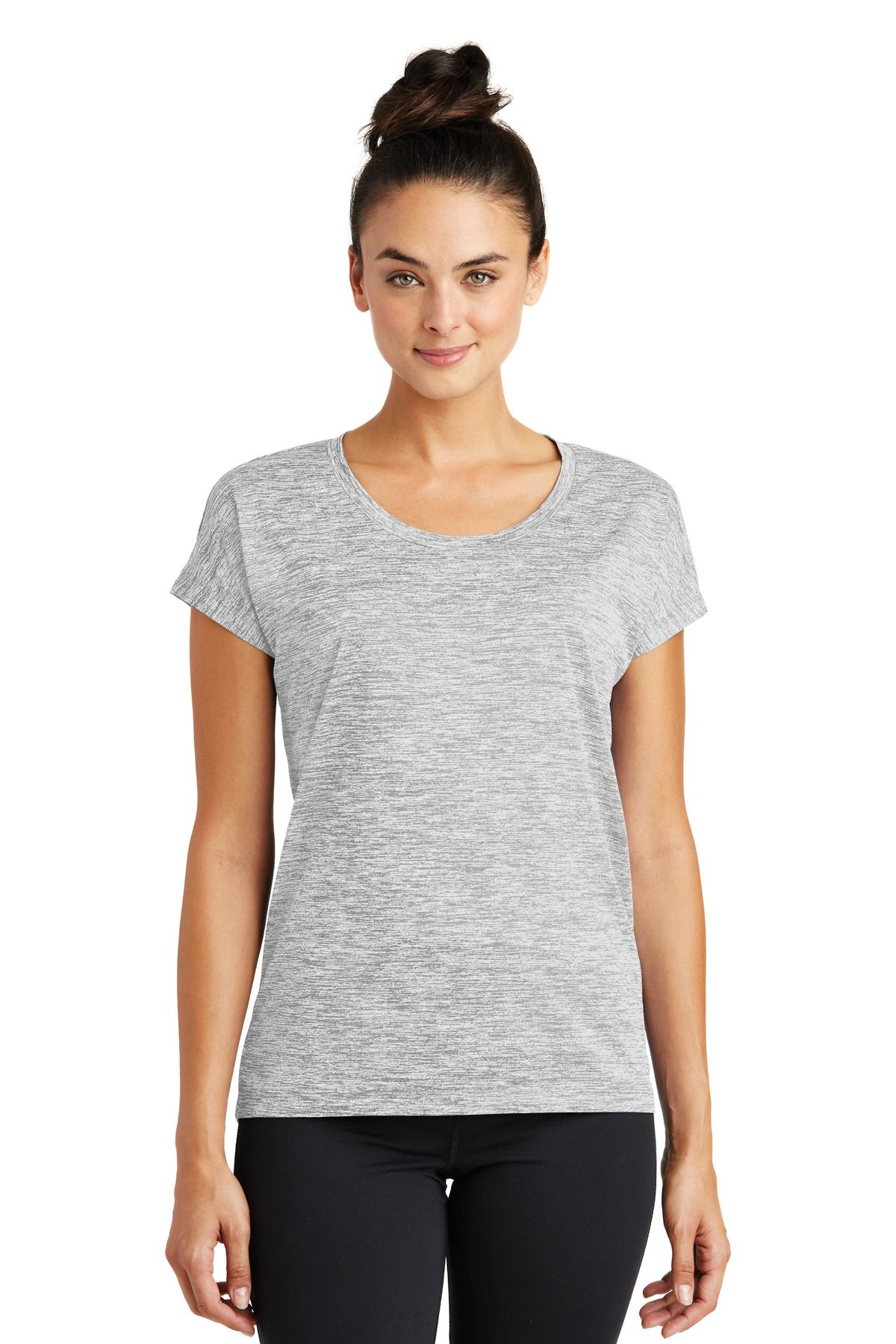  DISCONTINUED  Sport-Tek ®  Women's PosiCharge ®  Electric Heather Sporty Tee