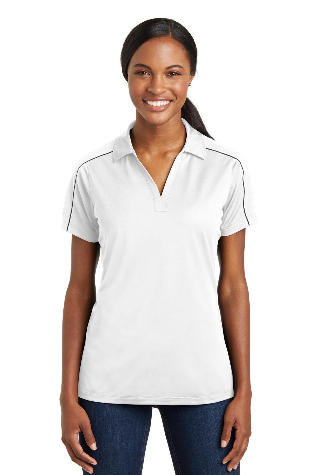 Sport-Tek ® Women's Micropique Sport-Wick ® Piped Polo