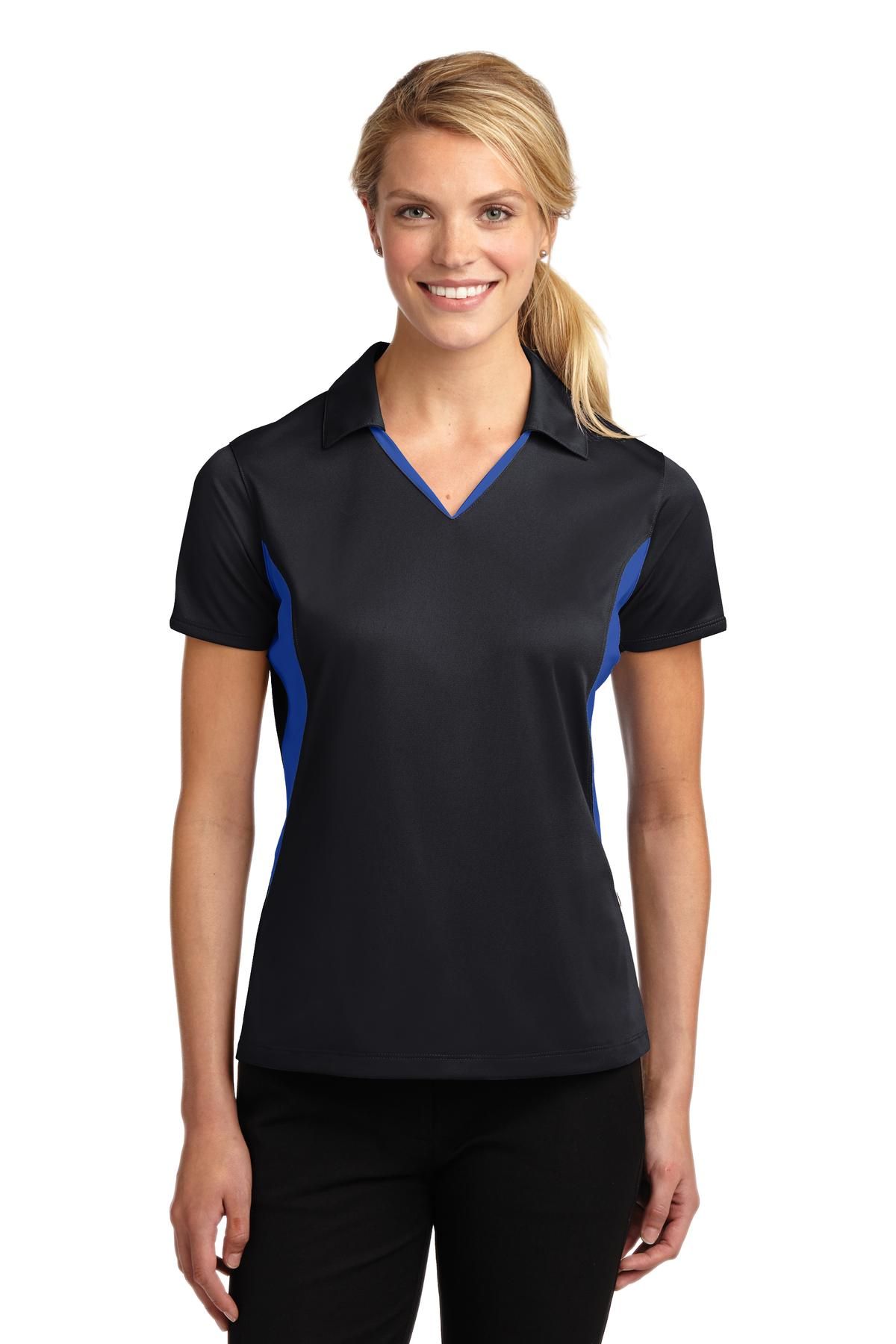 Sport-Tek ®  Women's Side Blocked Micropique Sport-Wick ®  Polo