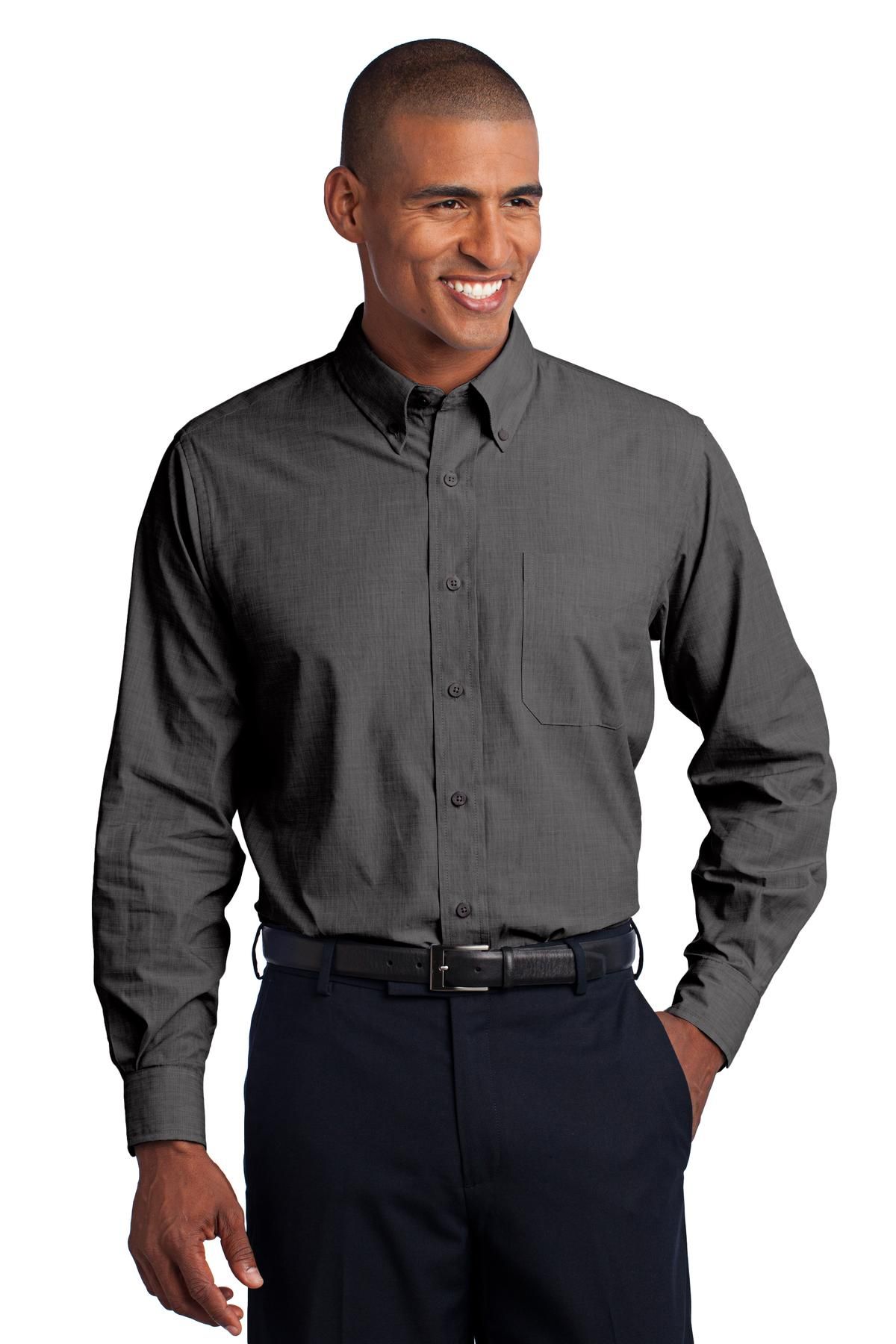 Port Authority ® Tall Crosshatch Easy Care Shirt