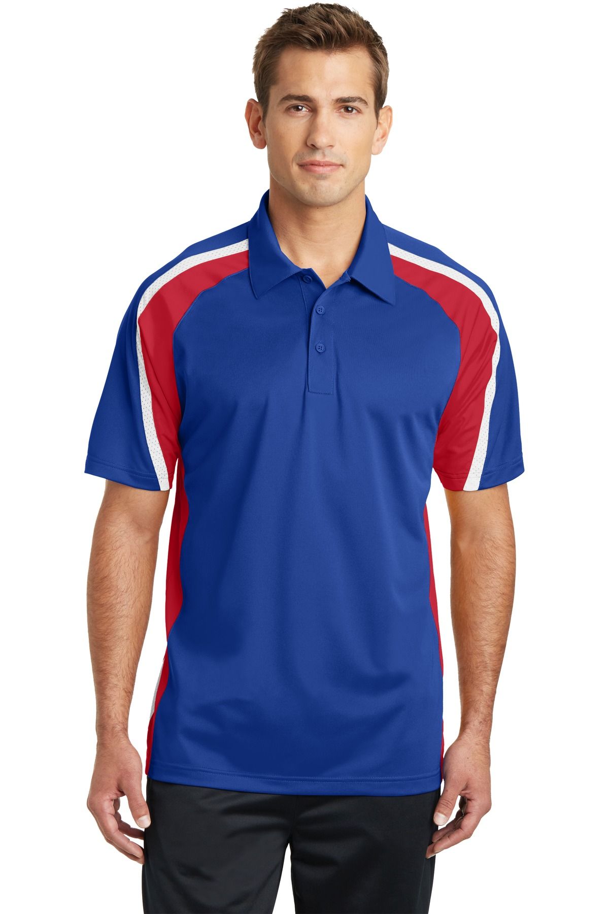 Sport-Tek ®  Tricolor Micropique Sport-Wick ®  Polo