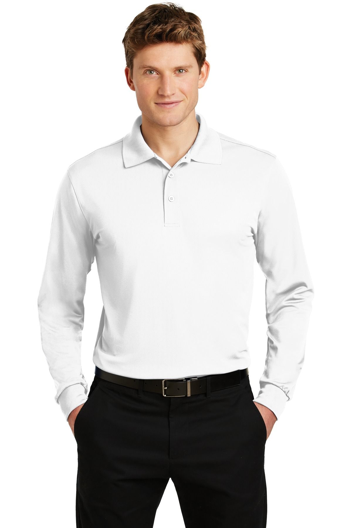 Sport-Tek ® Long Sleeve Micropique Sport-Wick ® Polo