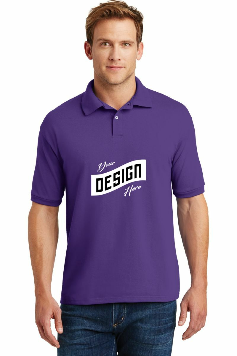 Hanes ® EcoSmart ® - 5.2-Ounce Jersey Knit Sport Shirt