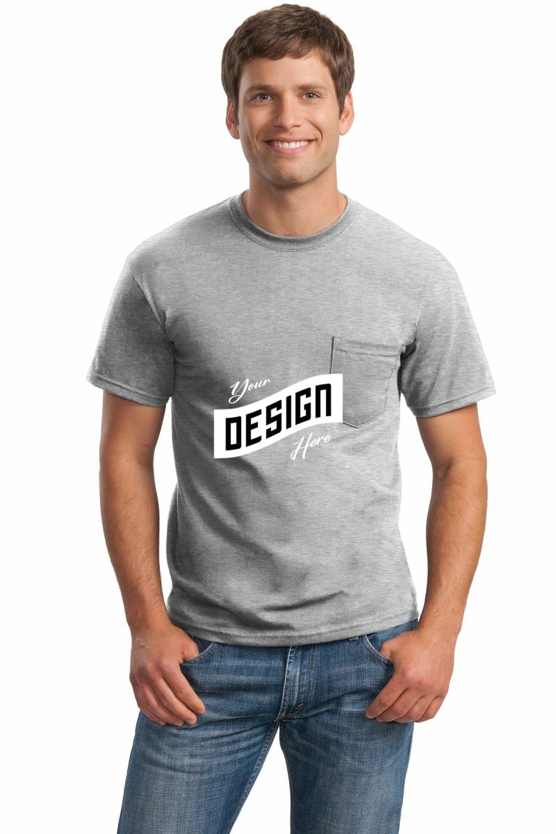 Gildan ® - Ultra Cotton ® 100% US Cotton T-Shirt with Pocket