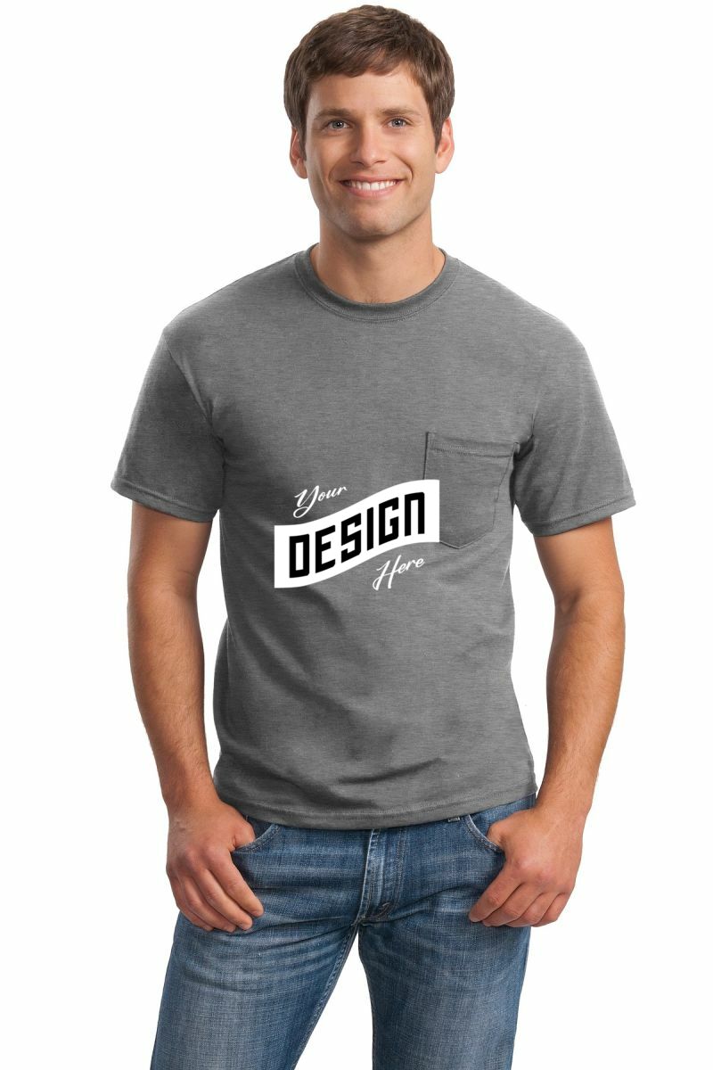 Gildan ® - Ultra Cotton ® 100% US Cotton T-Shirt with Pocket