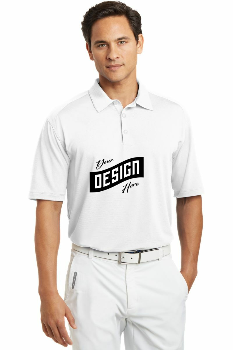  DISCONTINUED  Nike Dri-FIT Mini Texture Polo - 378453