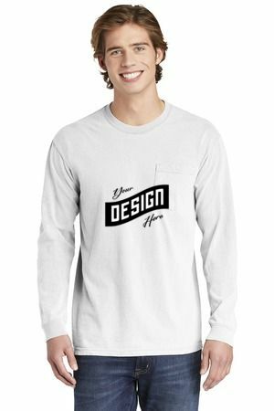 COMFORT COLORS ® Heavyweight Ring Spun Long Sleeve Pocket Tee