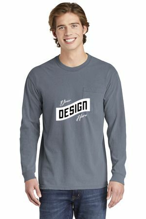 COMFORT COLORS ® Heavyweight Ring Spun Long Sleeve Pocket Tee