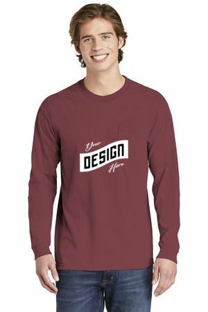 COMFORT COLORS ® Heavyweight Ring Spun Long Sleeve Pocket Tee