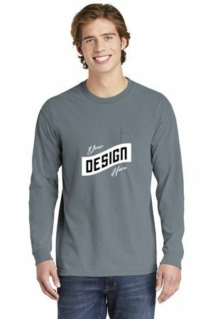 COMFORT COLORS ® Heavyweight Ring Spun Long Sleeve Pocket Tee