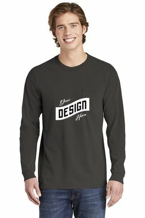 COMFORT COLORS ® Heavyweight Ring Spun Long Sleeve Pocket Tee