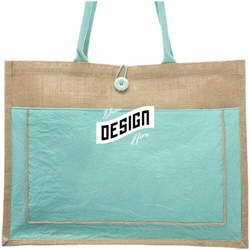 Cotton Stylish Shopping Pocket Jute Tote Bag