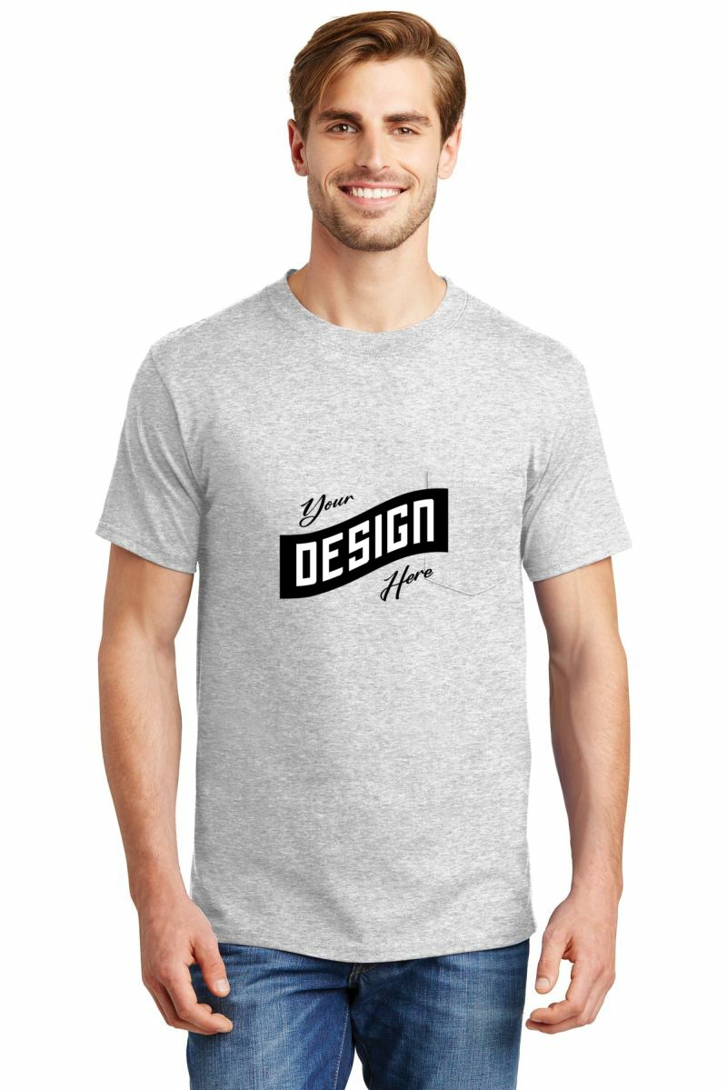 Hanes ® Beefy-T ® - 100% Cotton T-Shirt with Pocket