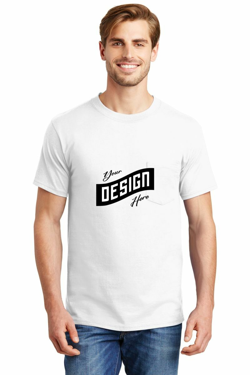Hanes ® Beefy-T ® - 100% Cotton T-Shirt with Pocket