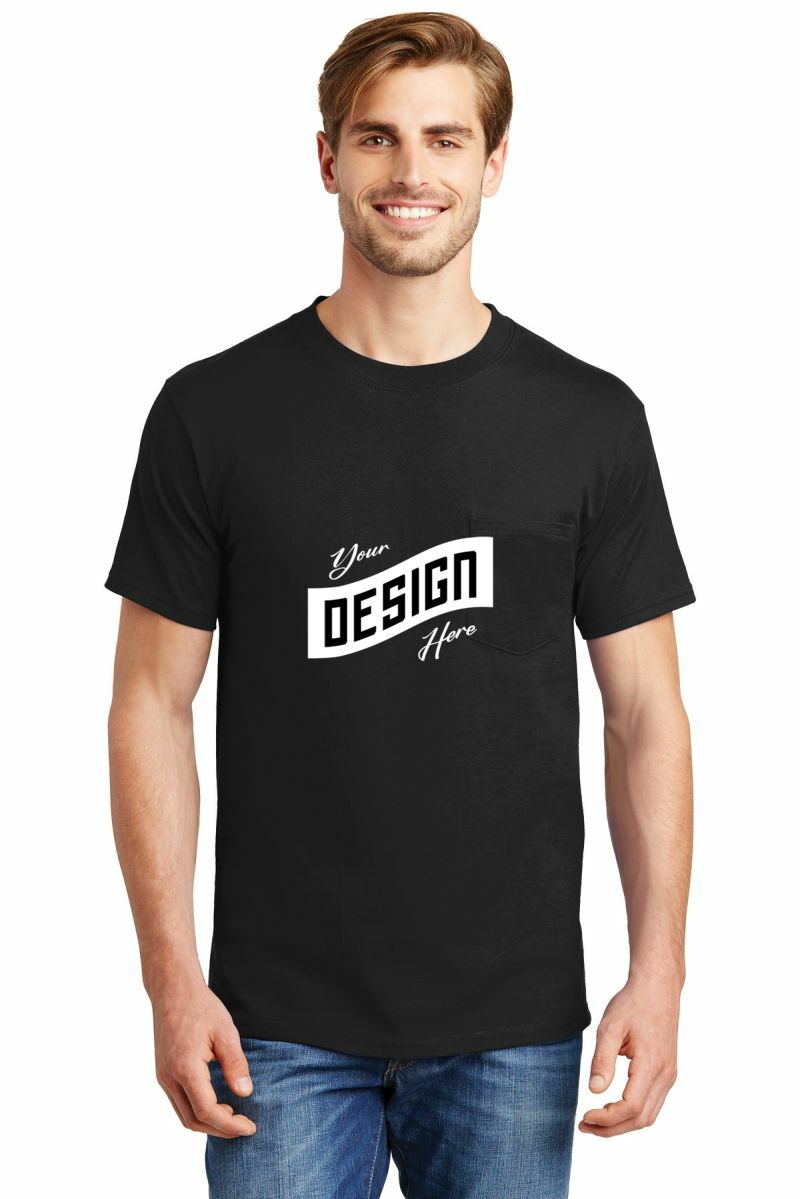 Hanes ® Beefy-T ® - 100% Cotton T-Shirt with Pocket