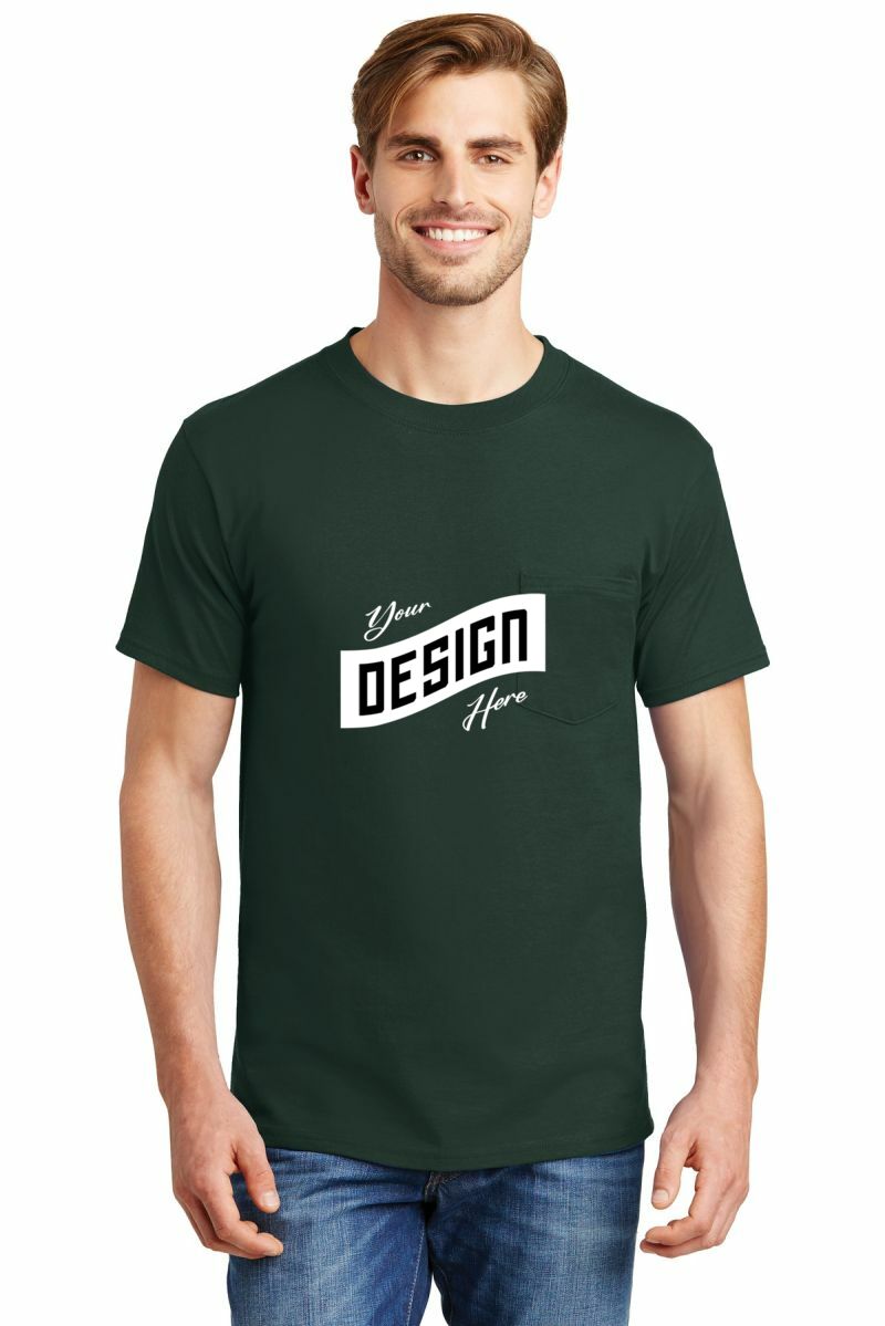 Hanes ® Beefy-T ® - 100% Cotton T-Shirt with Pocket