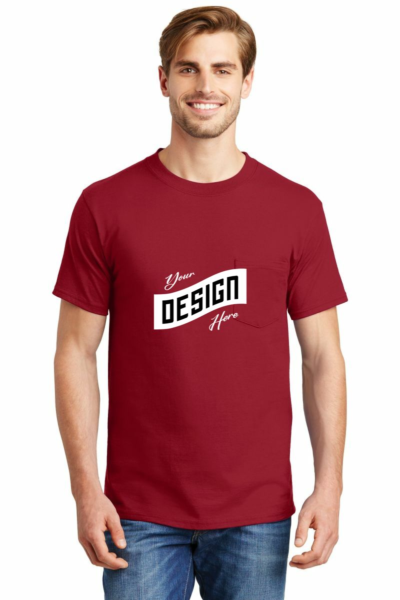 Hanes ® Beefy-T ® - 100% Cotton T-Shirt with Pocket
