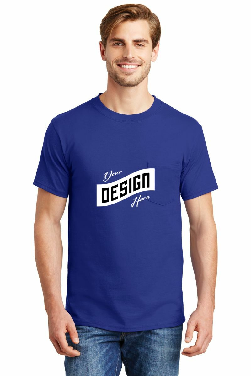 Hanes ® Beefy-T ® - 100% Cotton T-Shirt with Pocket