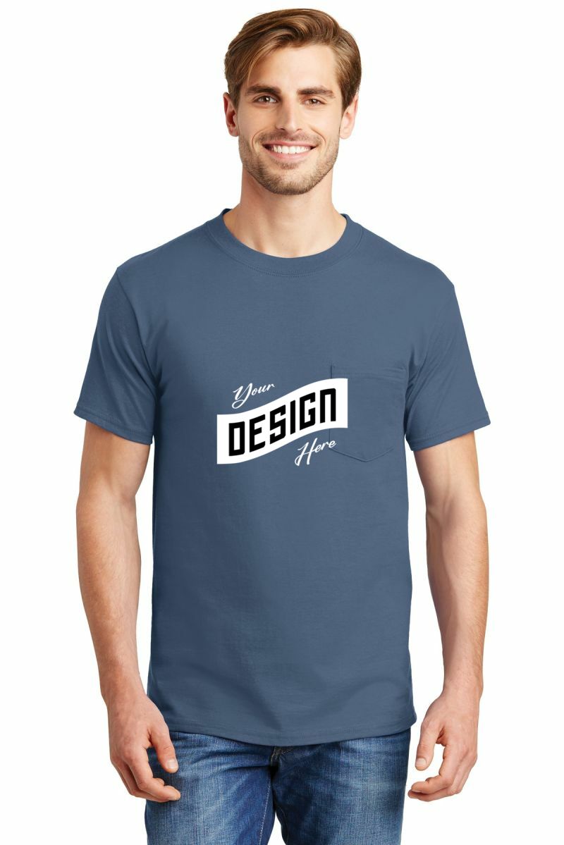 Hanes ® Beefy-T ® - 100% Cotton T-Shirt with Pocket