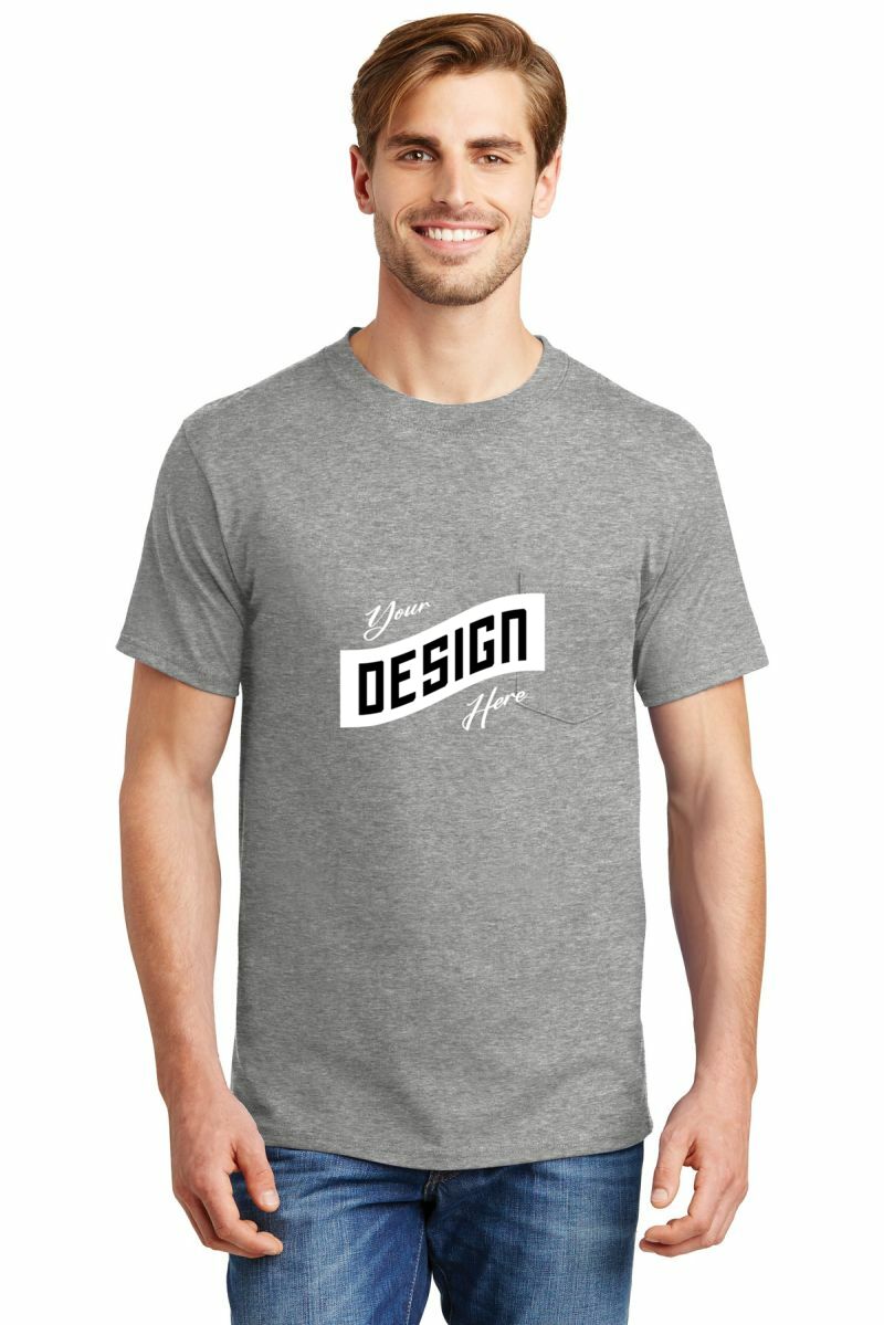 Hanes ® Beefy-T ® - 100% Cotton T-Shirt with Pocket