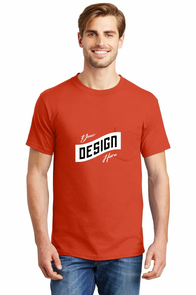 Hanes ® Beefy-T ® - 100% Cotton T-Shirt with Pocket