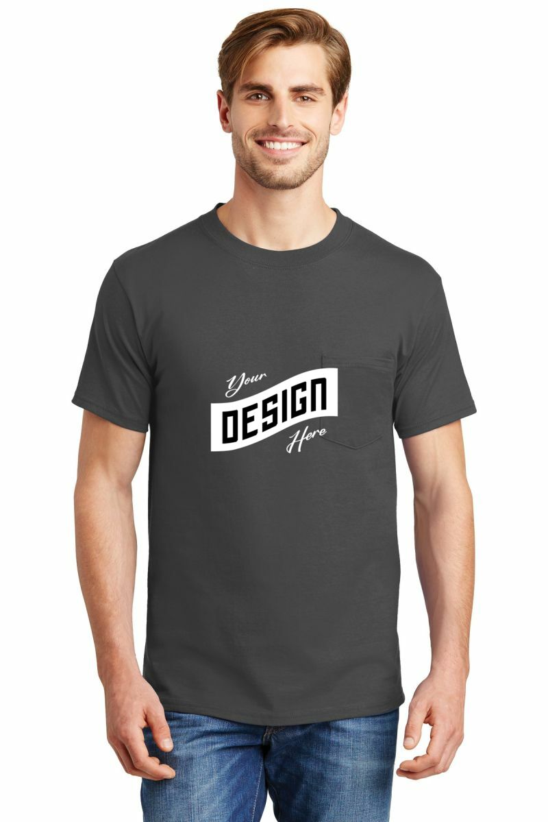 Hanes ® Beefy-T ® - 100% Cotton T-Shirt with Pocket