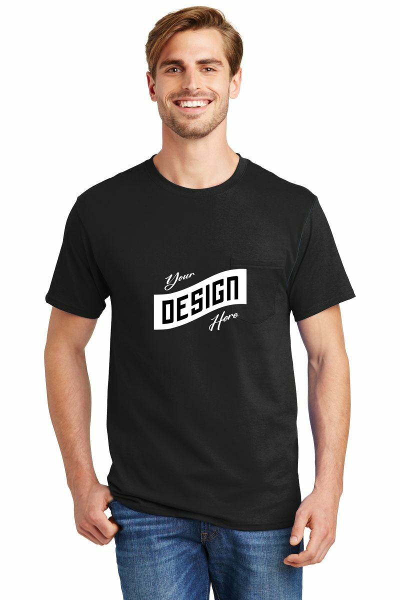 Hanes ® - Authentic 100% Cotton T-Shirt with Pocket