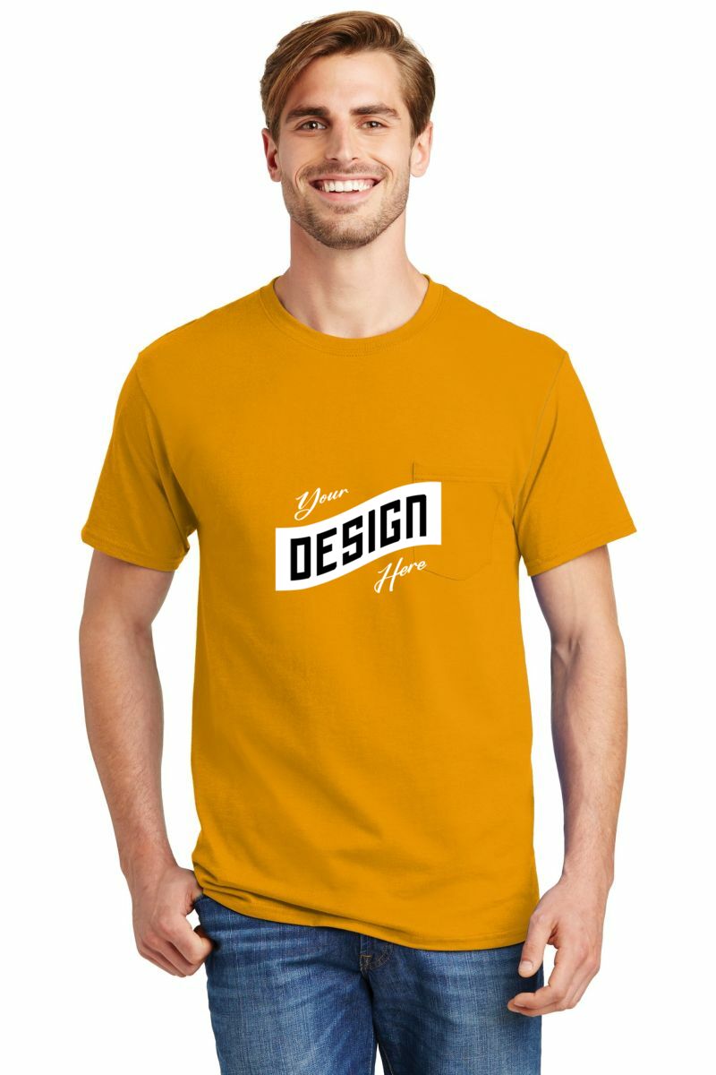 Hanes ® - Authentic 100% Cotton T-Shirt with Pocket