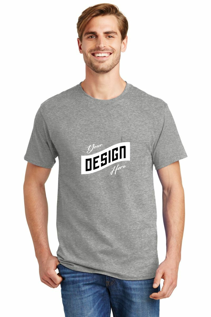 Hanes ® - Authentic 100% Cotton T-Shirt with Pocket