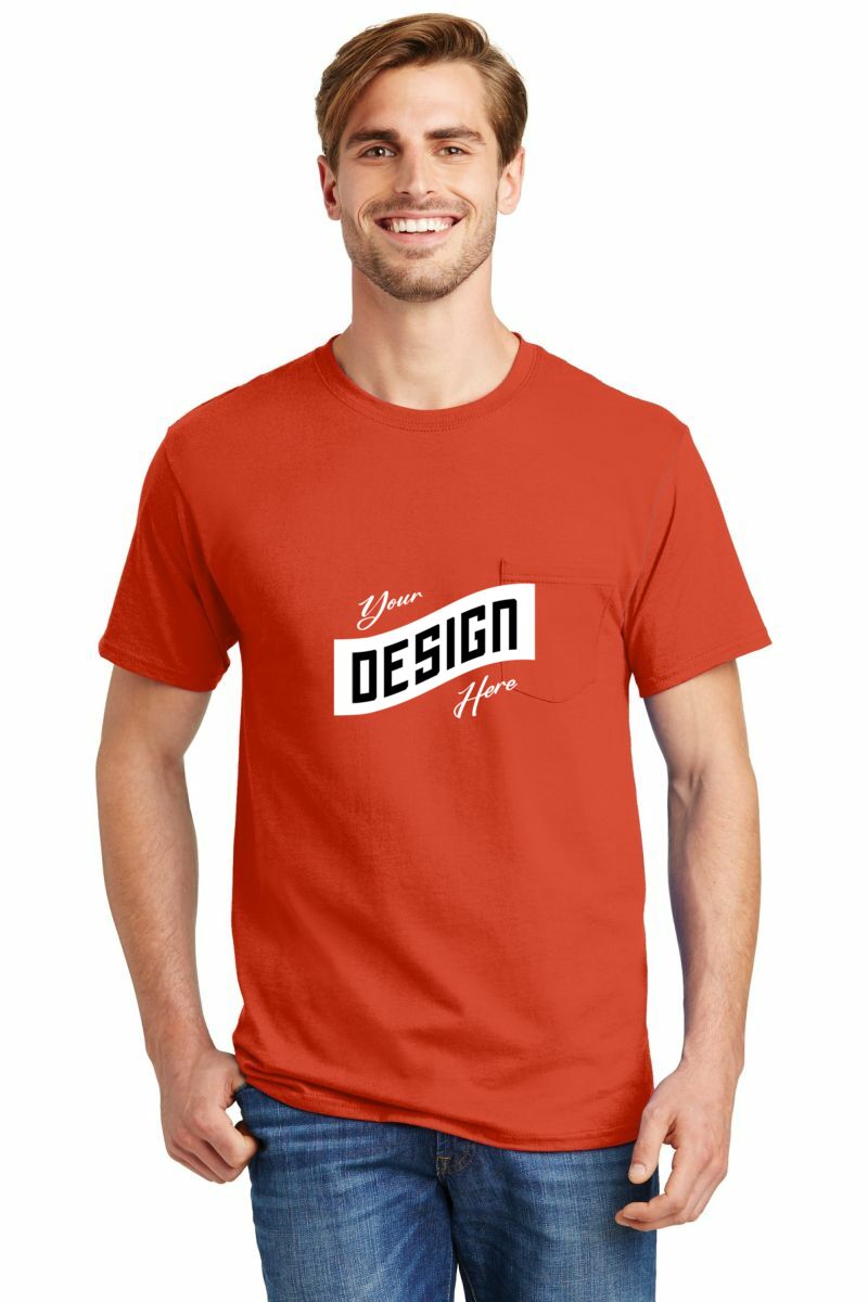 Hanes ® - Authentic 100% Cotton T-Shirt with Pocket