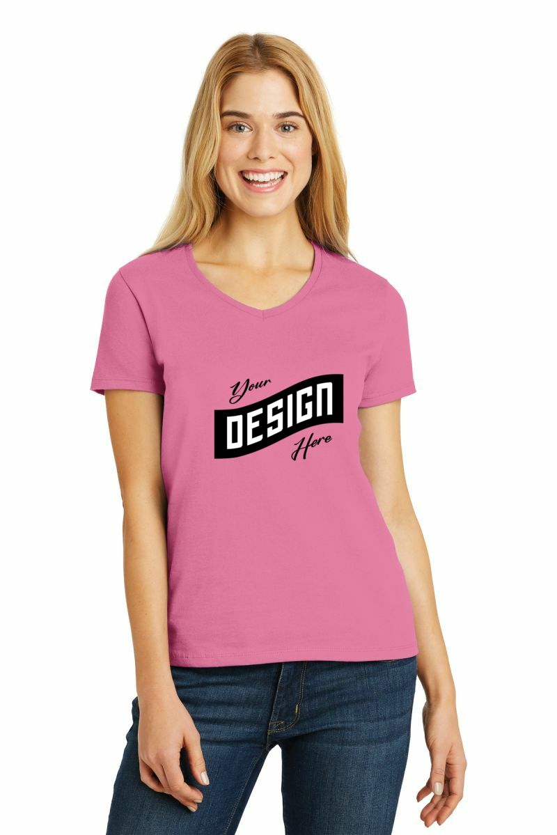  DISCONTINUED  Hanes ®  Ladies ComfortSoft ®  V-Neck Tee