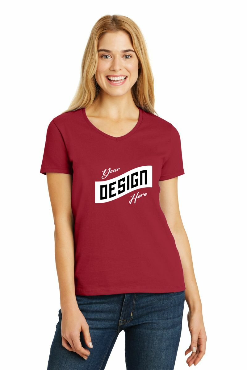  DISCONTINUED  Hanes ®  Ladies ComfortSoft ®  V-Neck Tee