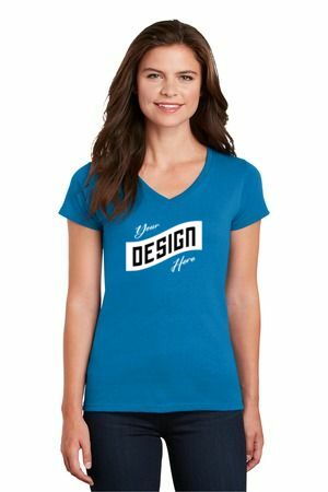 Gildan ® Women's Heavy Cotton 100% Cotton V-Neck T-Shirt