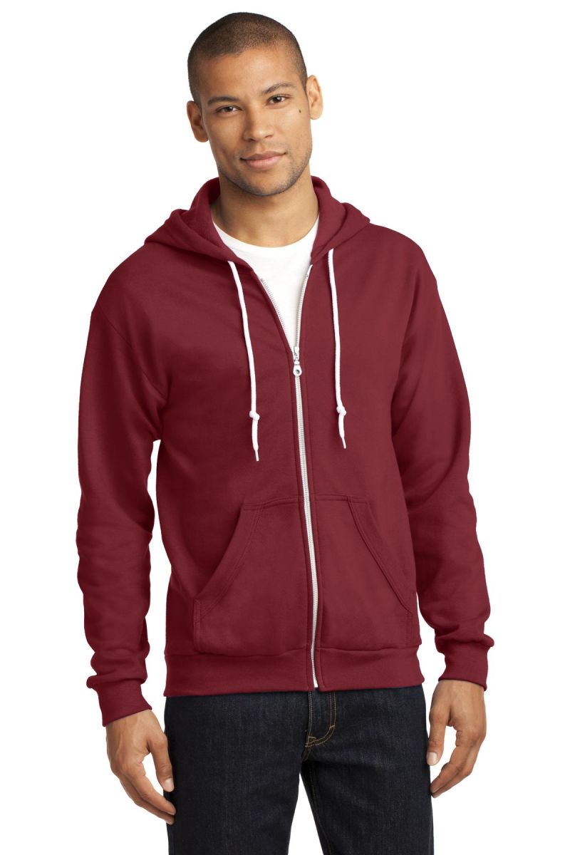  DISCONTINUED  Anvil ®  Full-Zip Hooded Sweatshirt