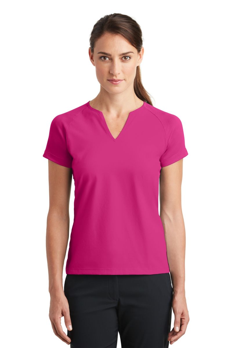  DISCONTINUED  Nike Ladies Dri-FIT Stretch Woven V-Neck Top