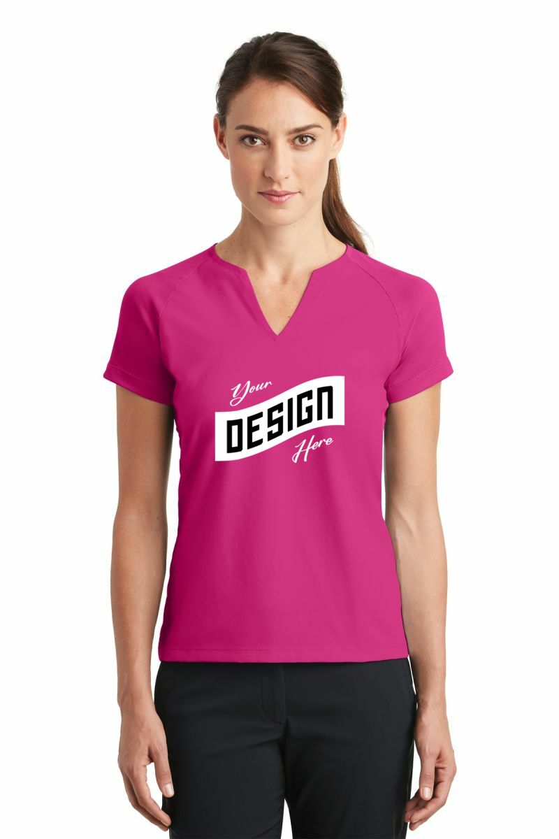  DISCONTINUED  Nike Ladies Dri-FIT Stretch Woven V-Neck Top