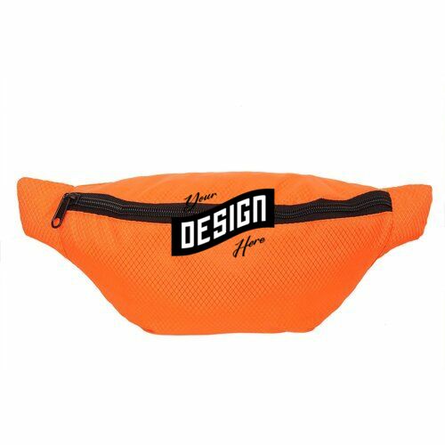 Waterproof Ribstop Waist Fanny Packs W/ 1 Zipper