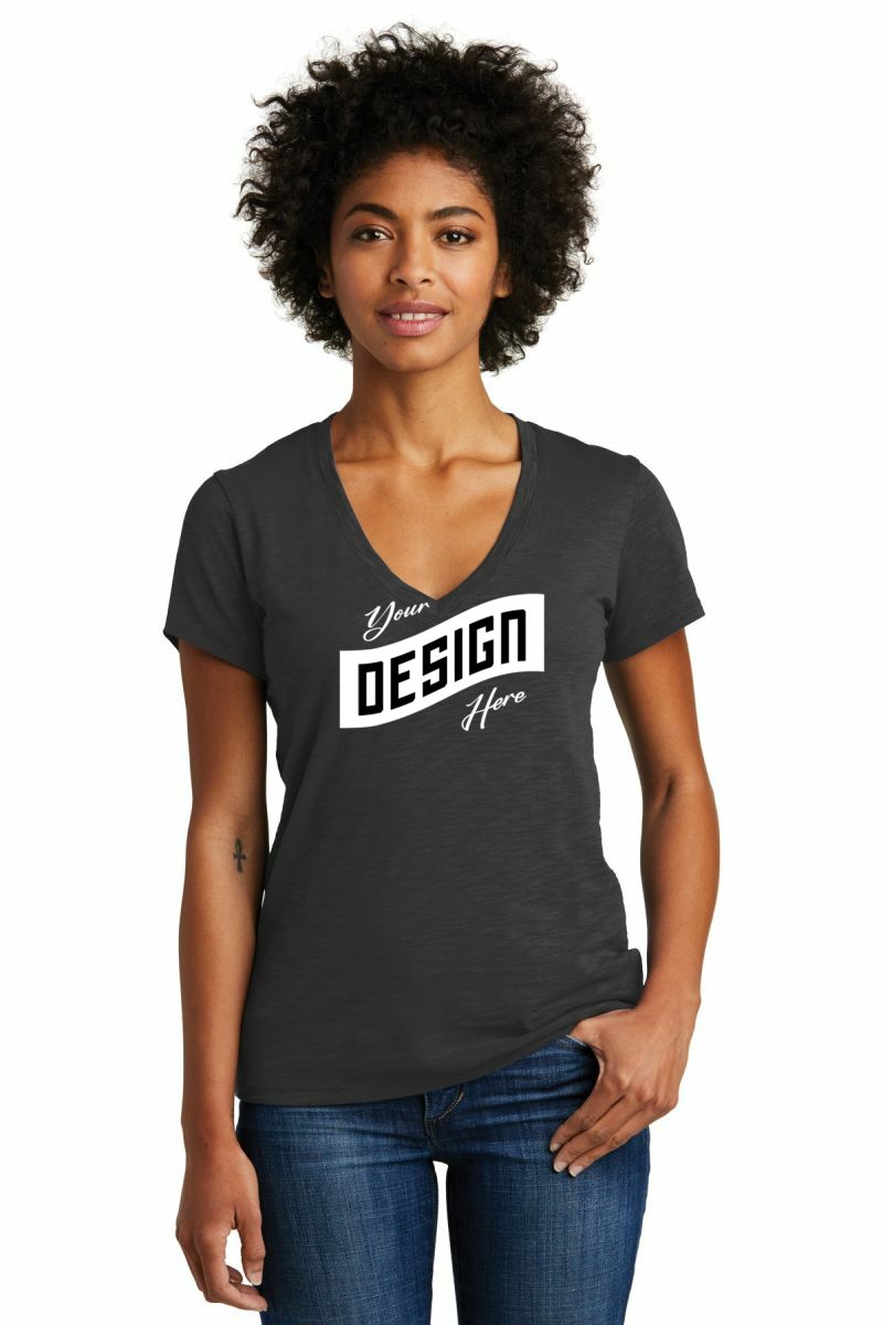  DISCONTINUED  Alternative Women's Weathered Slub So-Low V-Neck Tee