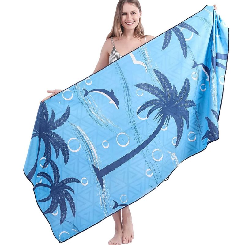 30"X 60" Sublimated Microfiber Sand Proof Beach Towel