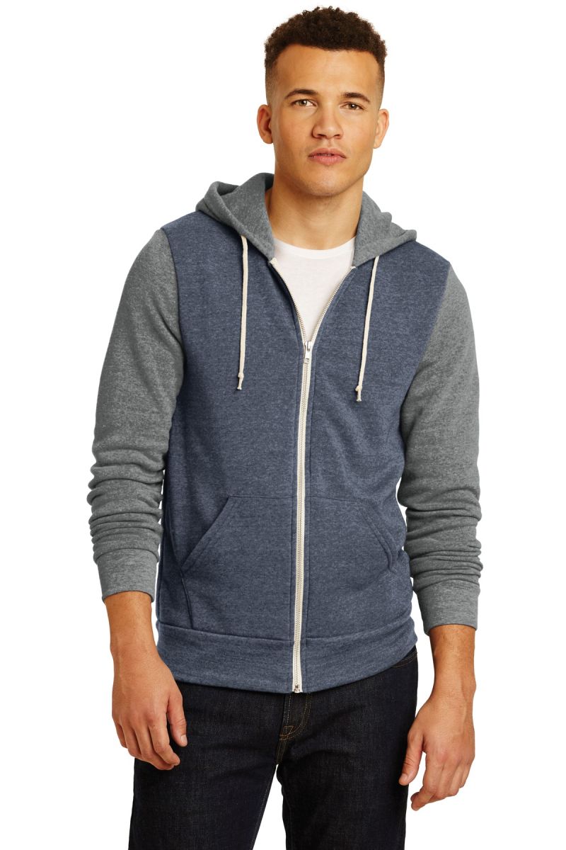  DISCONTINUED  Alternative Colorblock Rocky Eco ™ -Fleece Zip Hoodie