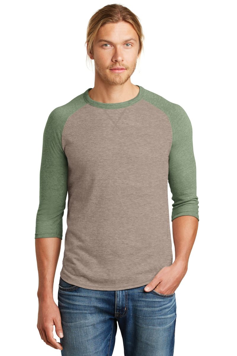  DISCONTINUED  Alternative Dugout 3/4-Sleeve Vintage 50/50 Tee