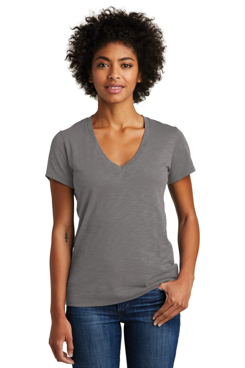  DISCONTINUED  Alternative Women's Weathered Slub So-Low V-Neck Tee