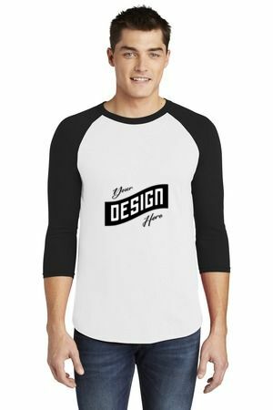  DISCONTINUED  American Apparel  ®  Poly-Cotton 3/4-Sleeve Raglan T-Shirt