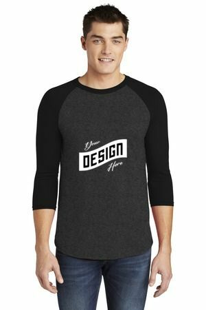  DISCONTINUED  American Apparel  ®  Poly-Cotton 3/4-Sleeve Raglan T-Shirt