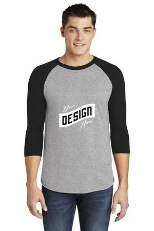  DISCONTINUED  American Apparel  ®  Poly-Cotton 3/4-Sleeve Raglan T-Shirt