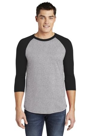  DISCONTINUED  American Apparel  ®  Poly-Cotton 3/4-Sleeve Raglan T-Shirt