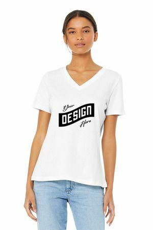 BELLA+CANVAS ® Women's Relaxed Jersey Short Sleeve V-Neck Tee